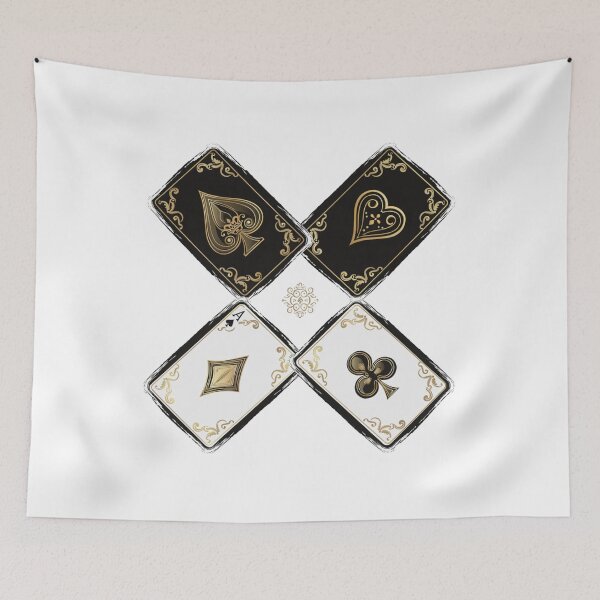 Item preview, Ornate Four Card Suits designed and sold by HiddenLoot.