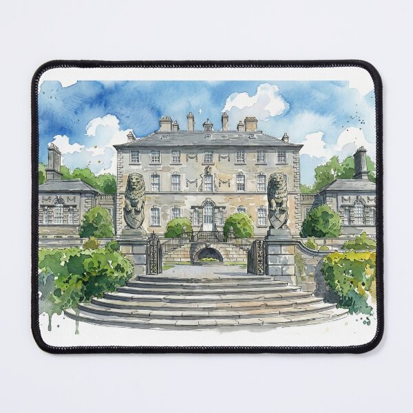 Item preview, Watercolour illustration of Pollock House, Glasgow, Scotland designed and sold by davidelder.