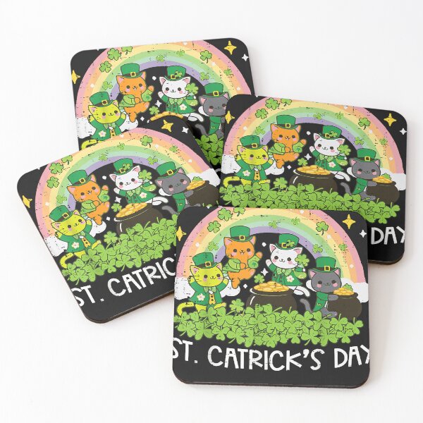 Item preview, St Patricks Day Cats Catricks Saint Pattys Women Girls Kids designed and sold by sudohoconline.