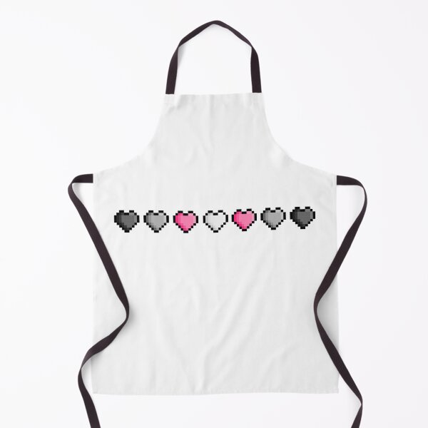 Item preview, Pixel Demigirl Pride Flag Hearts designed and sold by HarveyHandcraftsandDesigns.