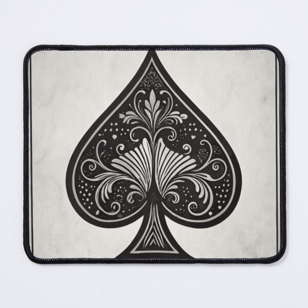 Item preview, Monochrome Ace of Spades designed and sold by HiddenLoot.