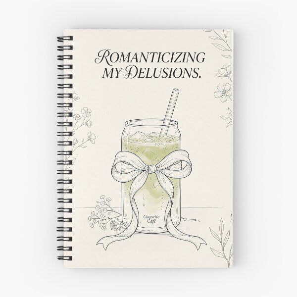 Item preview, Romanticizing Delusions | Coquette Bow & Iced Matcha Aesthetic designed and sold by OVERRIDESTUDIOS.