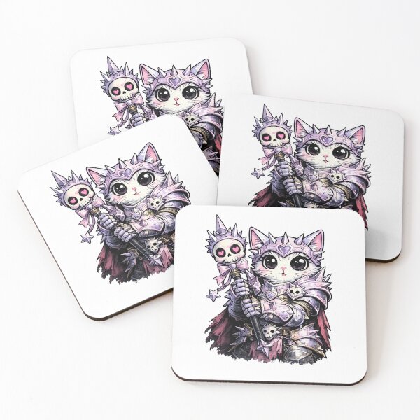 Item preview, Creepy Cute Pastel Goth Warrior Cat designed and sold by LumePrint.