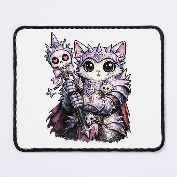 Item preview, Creepy Cute Pastel Goth Warrior Cat designed and sold by LumePrint.