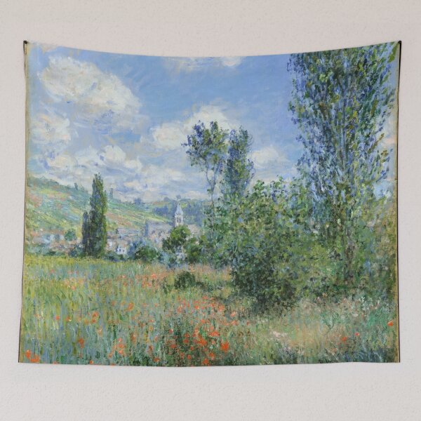 Item preview, View of Vetheuil by Claude Monet: Sunlit French Countryside Poster designed and sold by artofuniverse.