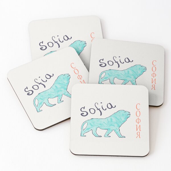 Item preview, Sofia Bulgaria Travel Watercolor Illustration Lion Art designed and sold by Kapsula2023.