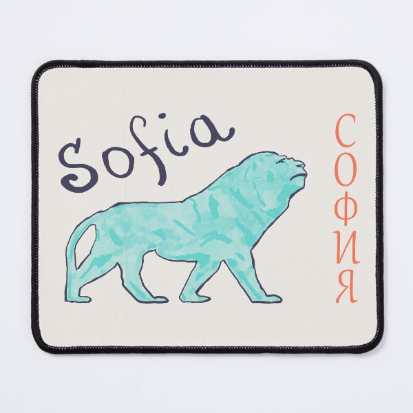 Item preview, Sofia Bulgaria Travel Watercolor Illustration Lion Art designed and sold by Kapsula2023.