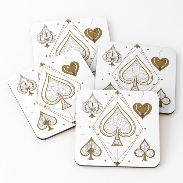 Item preview, Golden Spade Card Emblem designed and sold by HiddenLoot.
