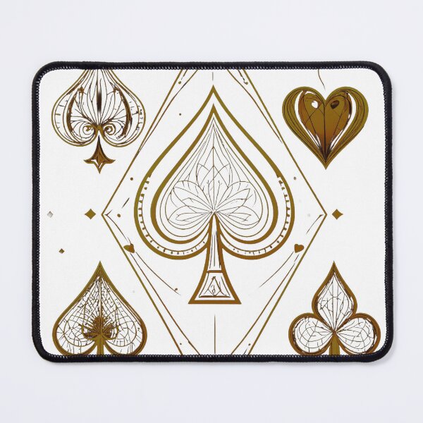 Item preview, Golden Spade Card Emblem designed and sold by HiddenLoot.