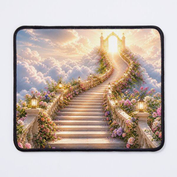 Item preview, Heaven Stairway Through Flowers Fantasy designed and sold by IntelliMindDesigns.