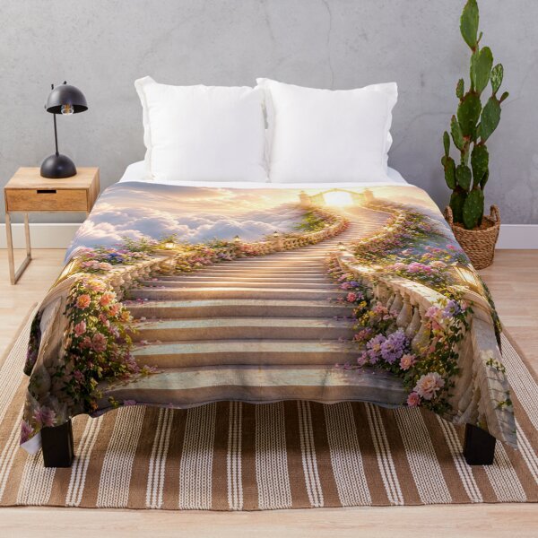 Item preview, Heaven Stairway Through Flowers Fantasy designed and sold by IntelliMindDesigns.