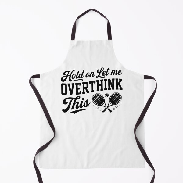 Item preview, Overthink This Tennis Player Racket Ball designed and sold by snowry.