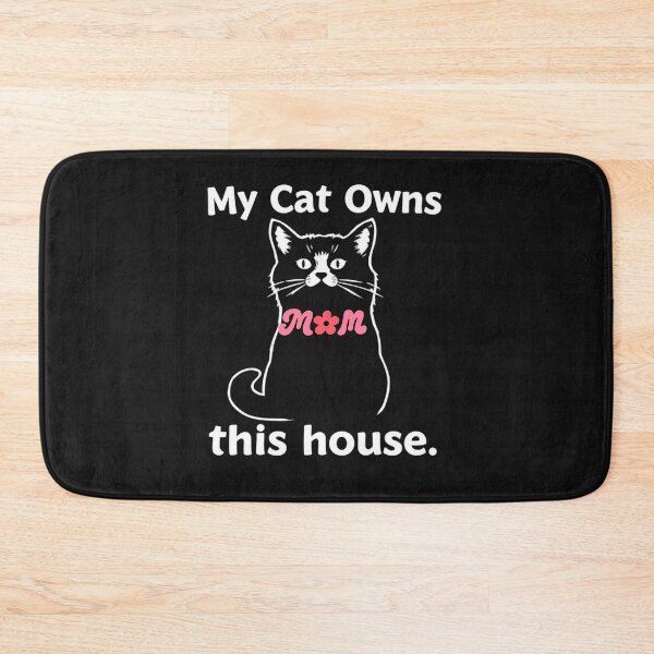 Item preview, My Cat Owns This House Funny Cat Mom Tee designed and sold by artlife4.