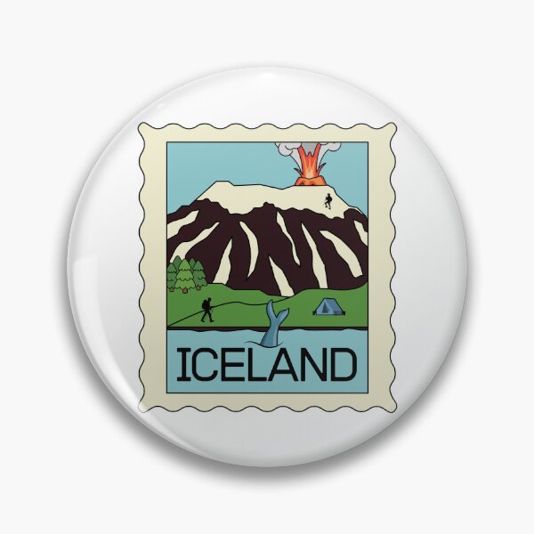 Item preview, Iceland - Iceland Stamp - Funny gifts for Iceland enthusiasts designed and sold by iX-Physio.