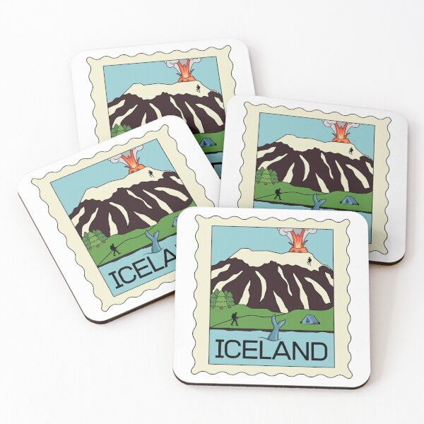 Item preview, Iceland - Iceland Stamp - Funny gifts for Iceland enthusiasts designed and sold by iX-Physio.