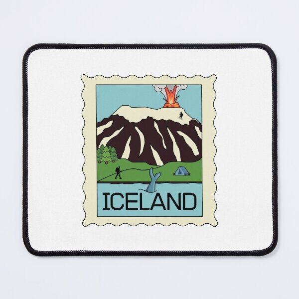 Item preview, Iceland - Iceland Stamp - Funny gifts for Iceland enthusiasts designed and sold by iX-Physio.