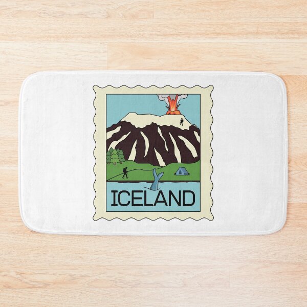 Item preview, Iceland - Iceland Stamp - Funny gifts for Iceland enthusiasts designed and sold by iX-Physio.