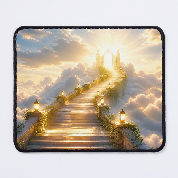 Item preview, Minimal Heaven Stairway Cloud Landscape designed and sold by IntelliMindDesigns.