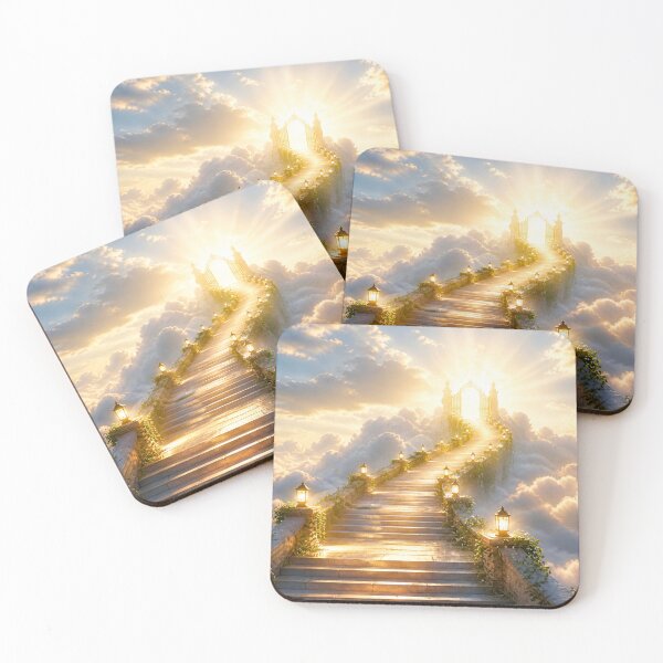Item preview, Minimal Heaven Stairway Cloud Landscape designed and sold by IntelliMindDesigns.