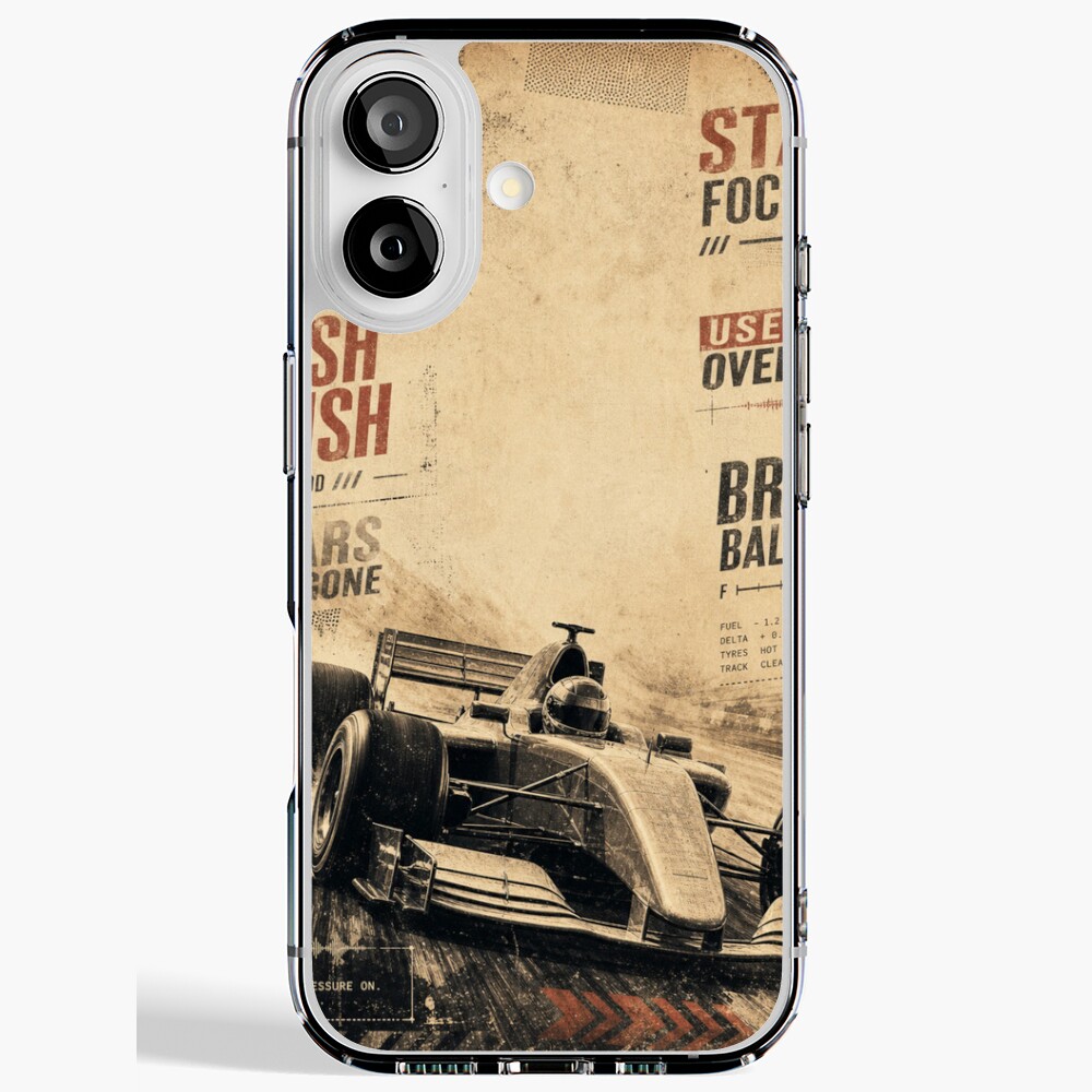 Box This Lap: One Racing Design, On Everything — iPhone Case