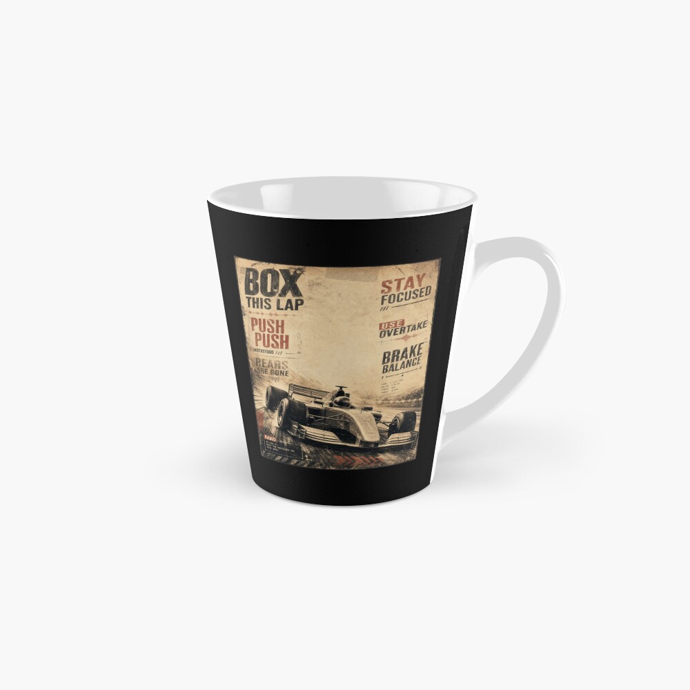 Box This Lap: One Racing Design, On Everything — Tall Mug