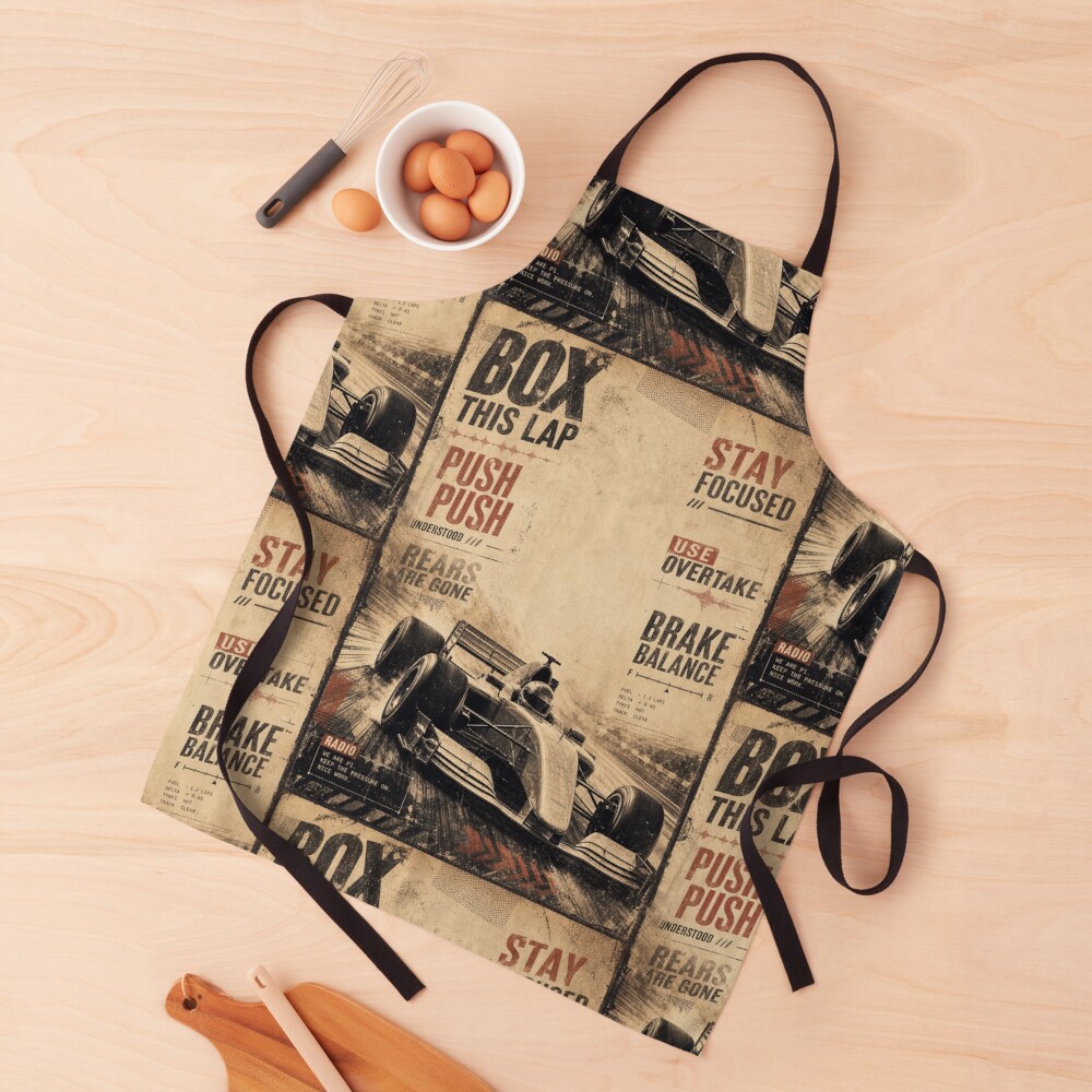 Box This Lap: One Racing Design, On Everything — Apron