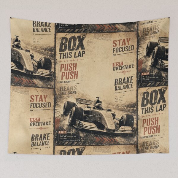 Item preview, Box This Lap Push Push Open Wheel Racing Poster Art designed and sold by PlanetEye Designs.