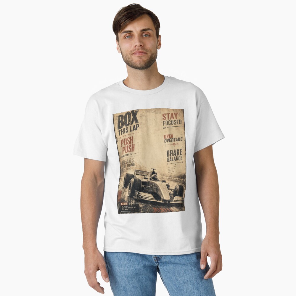 Box This Lap: One Racing Design, On Everything — Classic T-Shirt