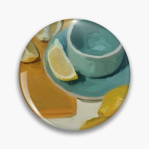 Item preview, blue lemon tea cup designed and sold by valessketch.