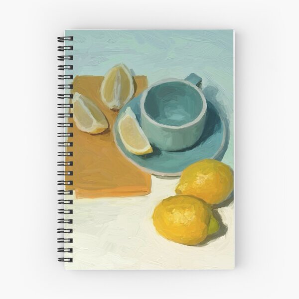 Item preview, blue lemon tea cup designed and sold by valessketch.