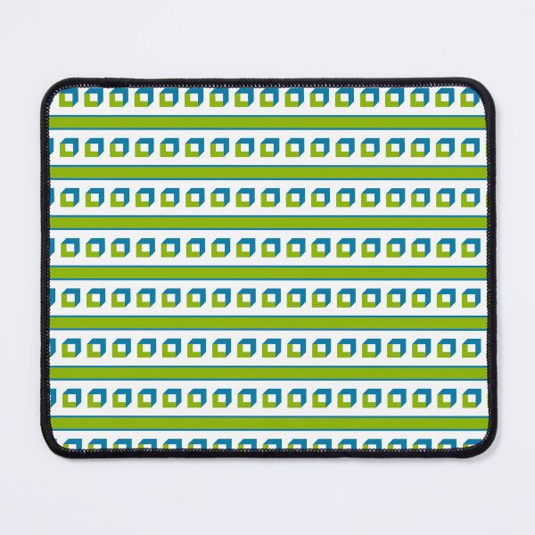Item preview, Apple green & celadon blue cubes designed and sold by Mint + Midnight.