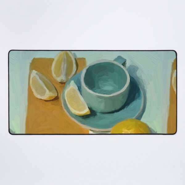 Item preview, blue lemon tea cup designed and sold by valessketch.