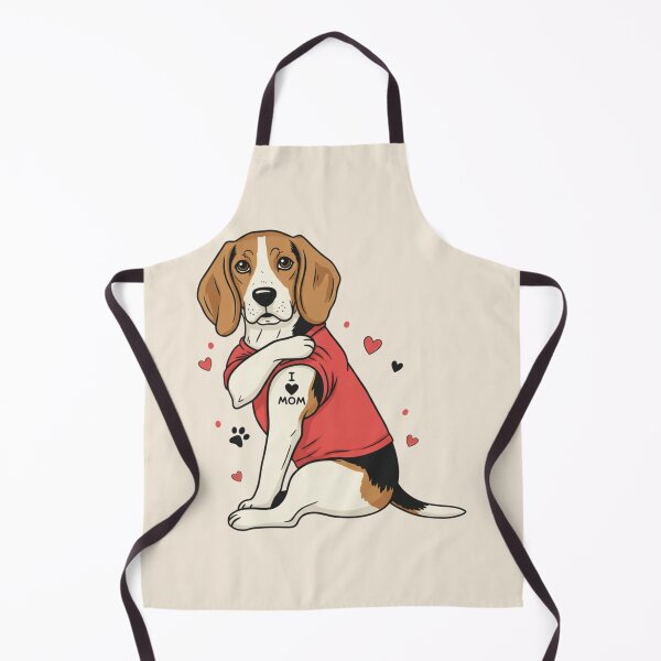 Item preview, Beagle Tattooed Dog, I Love Mom, Pet Owners, Unique Retro Animal Lover designed and sold by toongstudio.