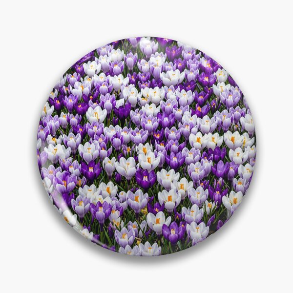 Item preview, Purple Crocus Flower Field Wallpaper designed and sold by IntelliMindDesigns.