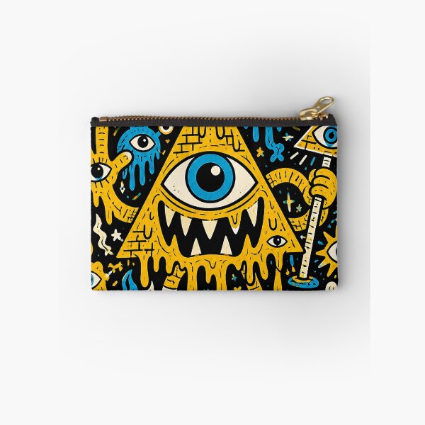 Item preview, Weirdcore Eye Monster Doodle Pattern designed and sold by ZetaDream.