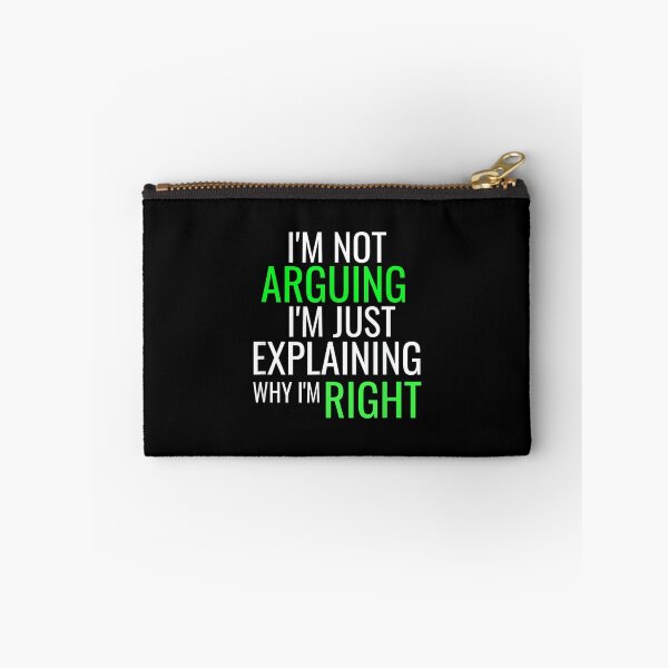 Item preview, Sarcastic By Design Tee Company I'm Not Arguing With You Unisex Adult Black Modern Letter Print designed and sold by EugeneRBarnett.