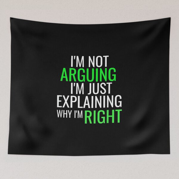Item preview, Sarcastic By Design Tee Company I'm Not Arguing With You Unisex Adult Black Modern Letter Print designed and sold by EugeneRBarnett.