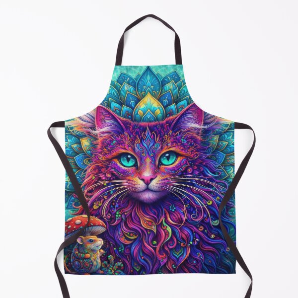 Item preview, Lab Visions 106: Psychedelic Cat Mandala with Amanita Mouse designed and sold by The Psychedelic Anarchist.