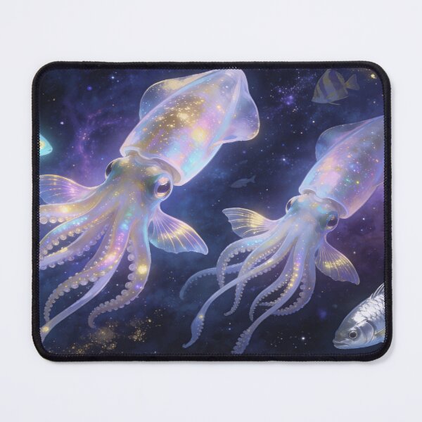 Item preview, Giant Squids in Deep Space, Mystical Universe Marine Wall Decor designed and sold by BlareBlare.