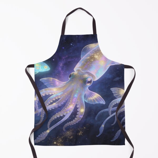 Item preview, Giant Squids in Deep Space, Mystical Universe Marine Wall Decor designed and sold by BlareBlare.