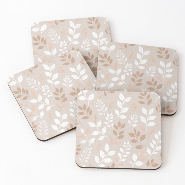 Item preview,    Taupe Botanical Harmony – Neutral Leaf Branch Pattern designed and sold by MyTutina.