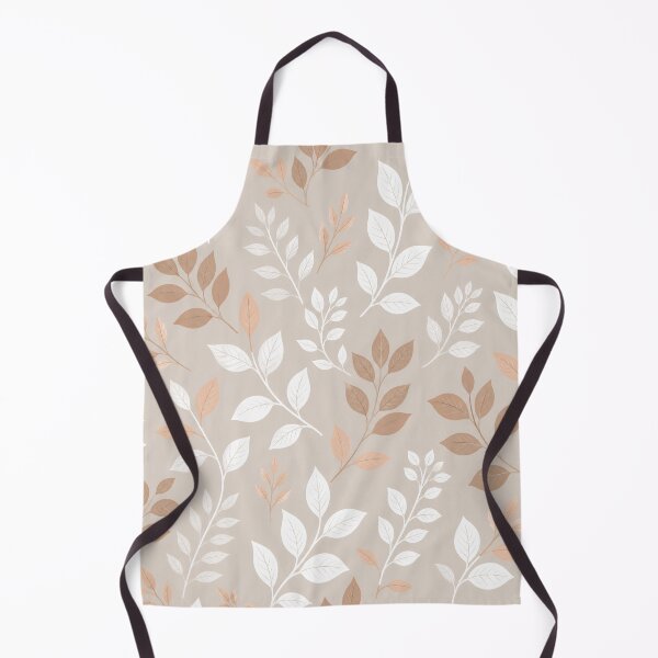 Item preview, Taupe Botanical Harmony – Neutral Leaf Branch Pattern designed and sold by MyTutina.