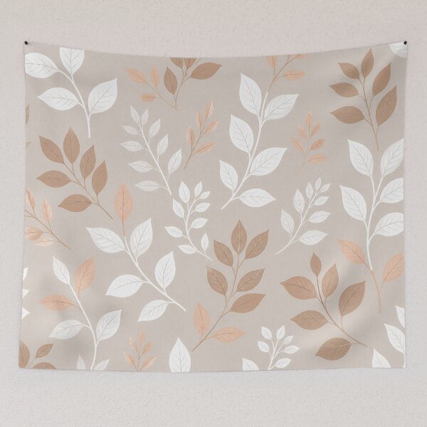 Item preview,    Taupe Botanical Harmony – Neutral Leaf Branch Pattern designed and sold by MyTutina.