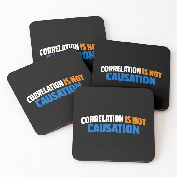 Item preview, Correlation Is Not Causation Statistics Humor Design designed and sold by TeeTimeTreasure.