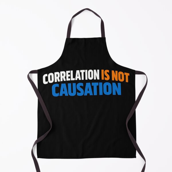 Item preview, Correlation Is Not Causation Statistics Humor Design designed and sold by TeeTimeTreasure.