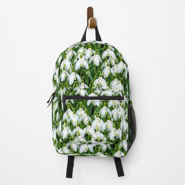 Item preview, White Snowdrop Flower Field Wallpaper designed and sold by IntelliMindDesigns.