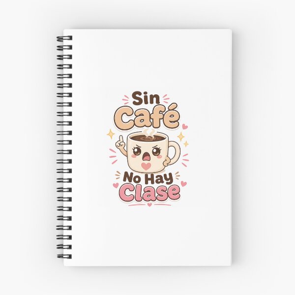 Artikelvorschau, Sin Café No Hay Clase – Kawaii Coffee Teacher Design entworfen und verkauft von CChanDesigns.