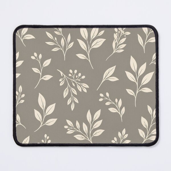 Item preview, Neutral Taupe Botanical Pattern Elegant Cream Leaf Design for Modern Decor designed and sold by MyTutina.