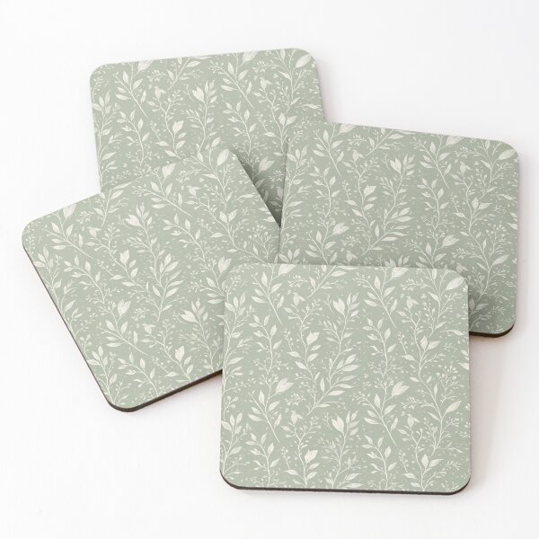 Item preview, Neutral Green Botanical Pattern – Elegant Earth‑Tone Leaf & Vine Design designed and sold by MyTutina.