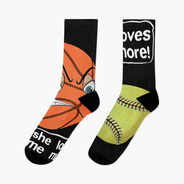 Item preview, She Loves Me More Angry Basketball Softball Fighting Arguing designed and sold by EugeneRBarnett.